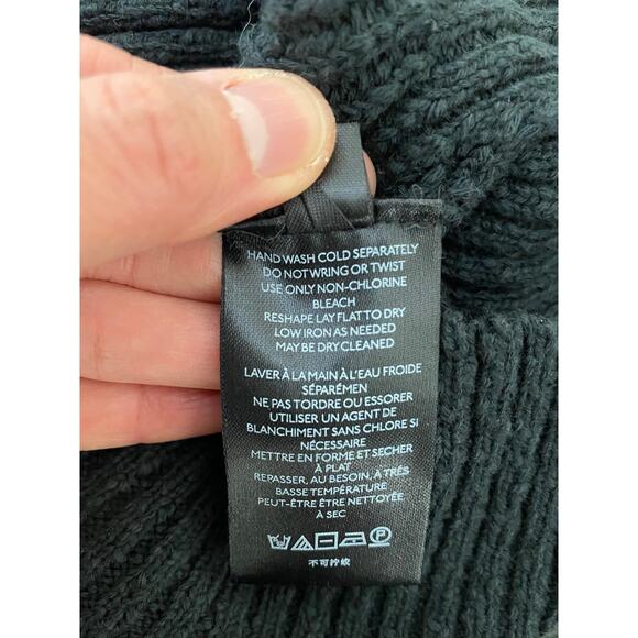 Urban Outfitters Women's S Black Ribbed Button Up Cardigan Sweater - Picture 6 of 7